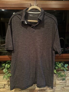BKE Men's Charcoal Heather Polo